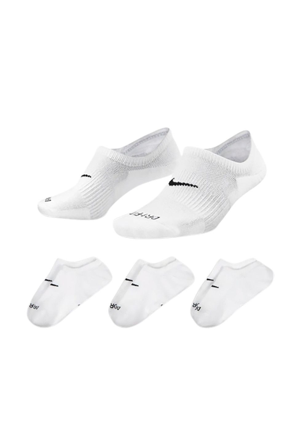 Білі шкарпетки u nk everyday plus cush footie - dh5463-903 Nike однотонні (333958399)