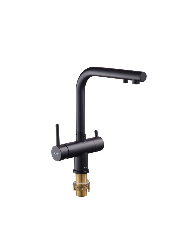 Змішувач для кухні KB-72001-05,, латунний, вихід для питної води, керамічний картридж KOER (334003245)