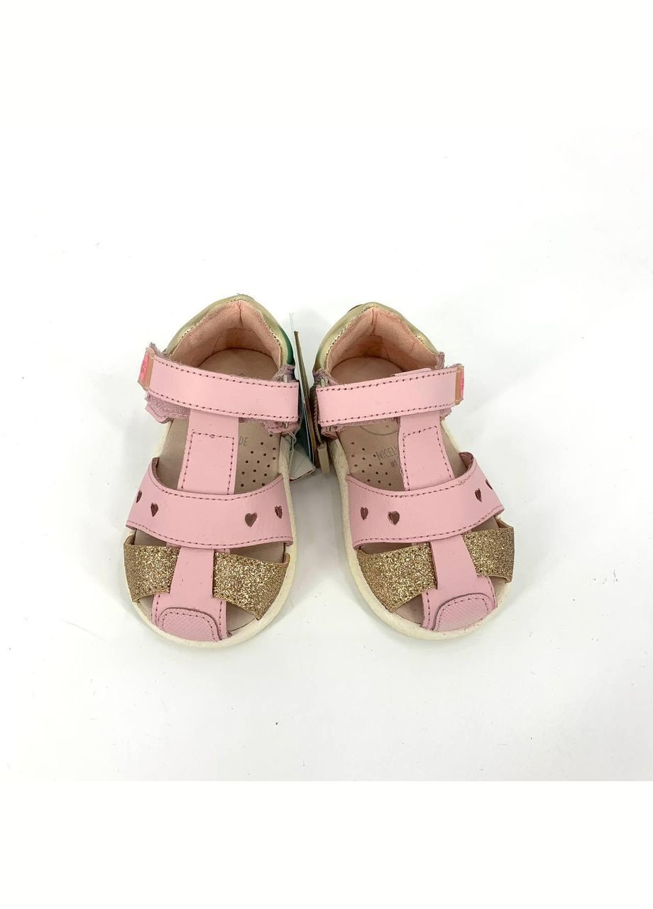 Розовые босоножки gios eppo, арт. 44579, розовые/золото, 100% кожа, испания, 21 р. (12 см) Gioseppo