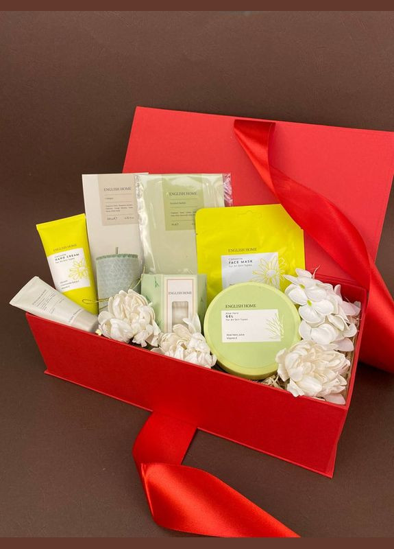 Бокс "English Home" для жінки подарунковий набір, колезі, подрузі, сестрі, хрещеній, коханій, дружині (8-0376) Кукумбер (280930662)