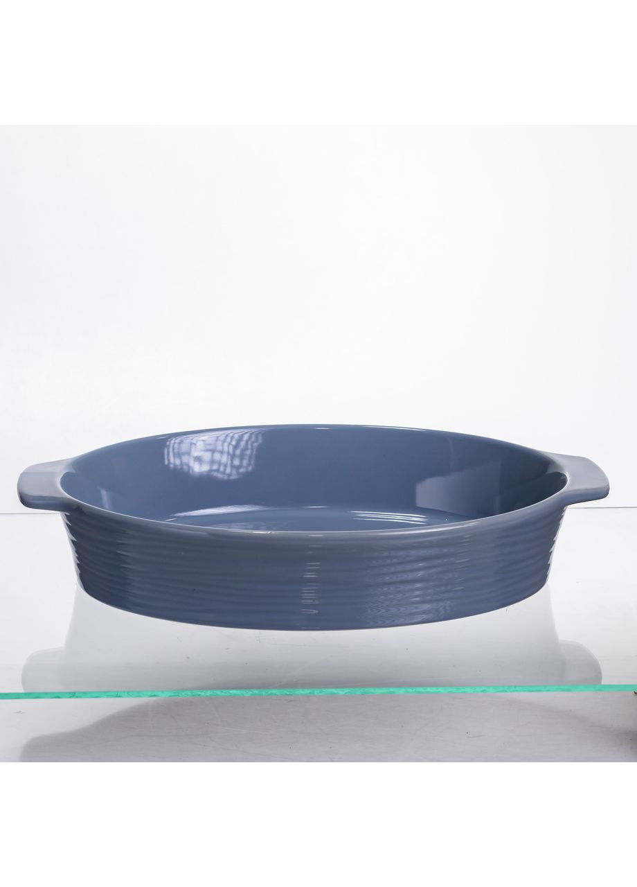 Форма для запікання овальна 36×22,5×7 (см) 2 літри Блакитна S1288 Yiwu (369446655)