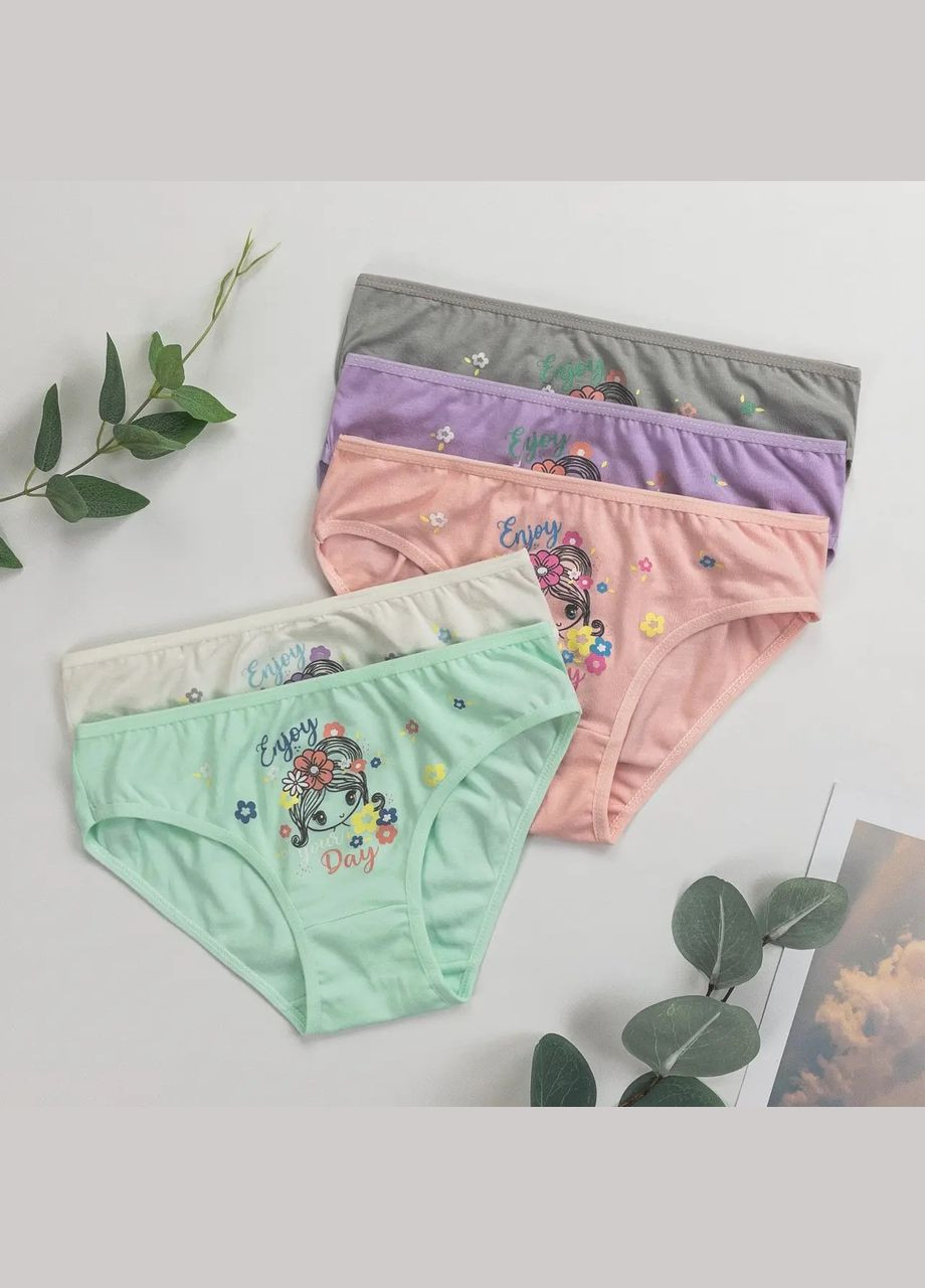 Набір трусиків дитячих сліпів для дівчаток 5 шт Nicoletta Трусики (322290254)