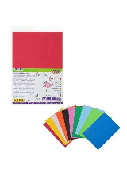 Фоаміран А4 ZB.1834 EVA 1мм, набір 10 кольорів/10 листів (4823078972699) Zibi (292708760)