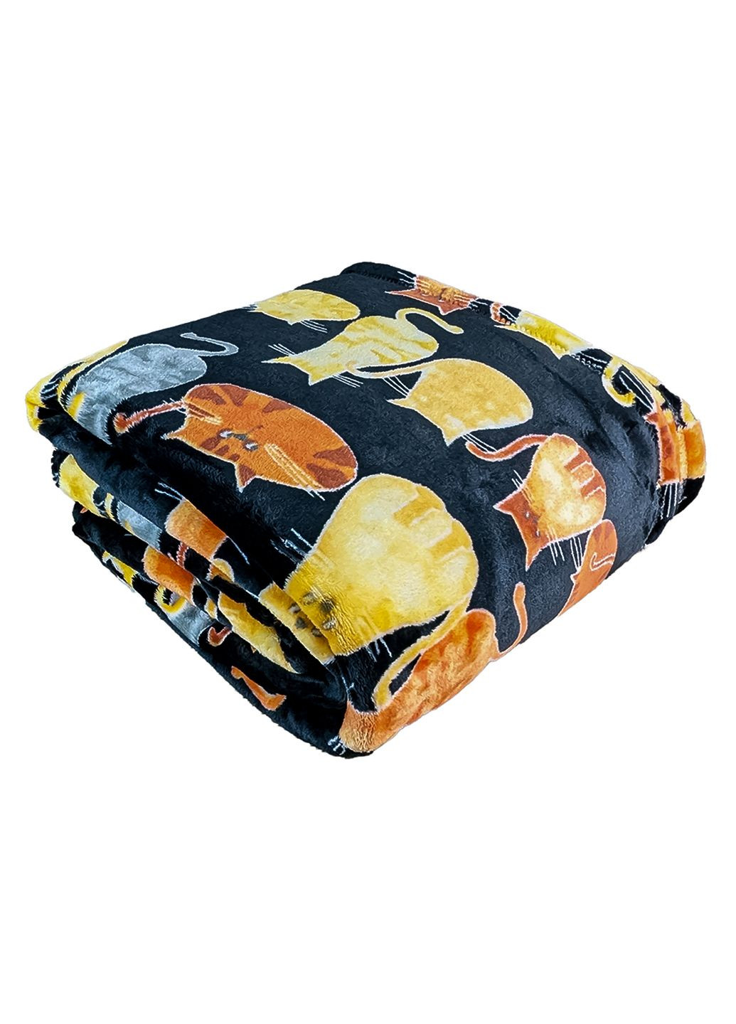 Плед флисовый Коти Черний 150 x 200 см Love You (334671895)