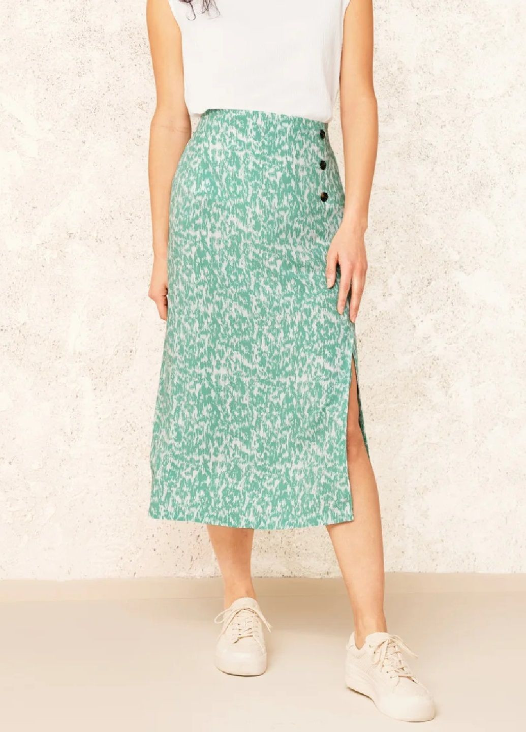 Спідниця жіноча міді з віскози Esmara (324213447)