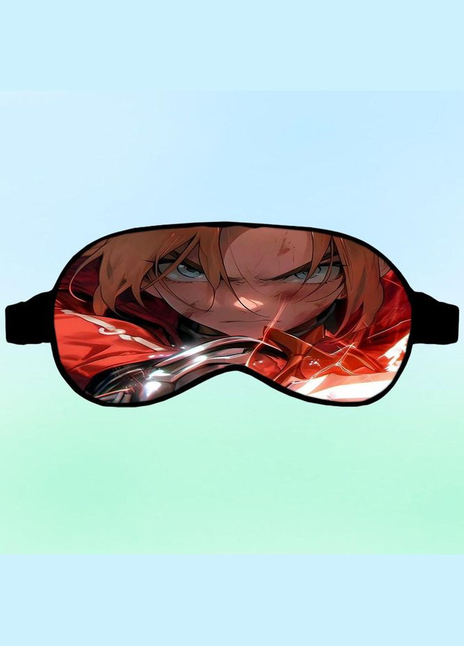 Маска для сну Аніме Сталевий алхімік #0013 чорна No Brand (315046376)