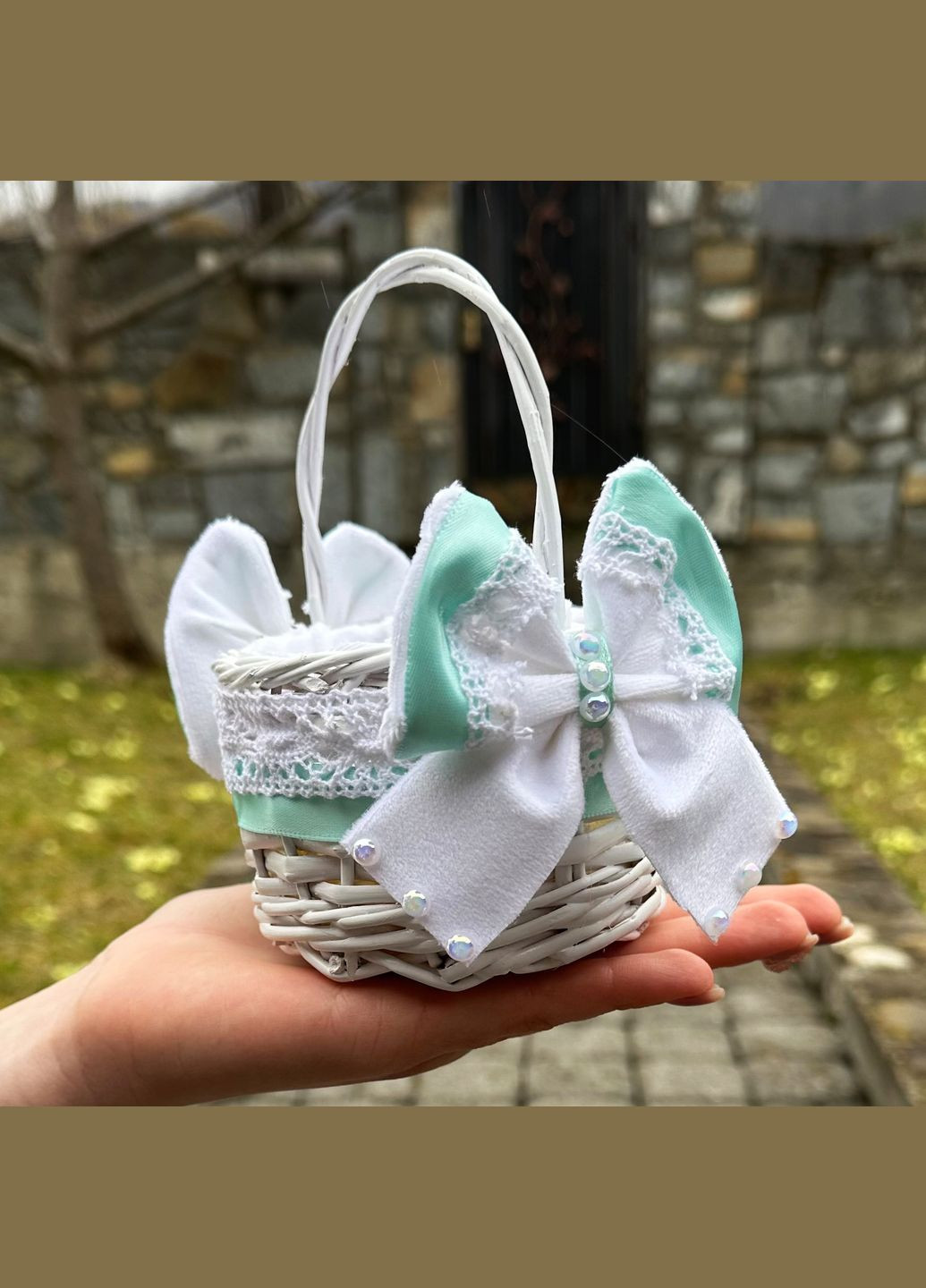 Пасхальная корзина 10х10х15 см hand-made MIS LT (322127837)