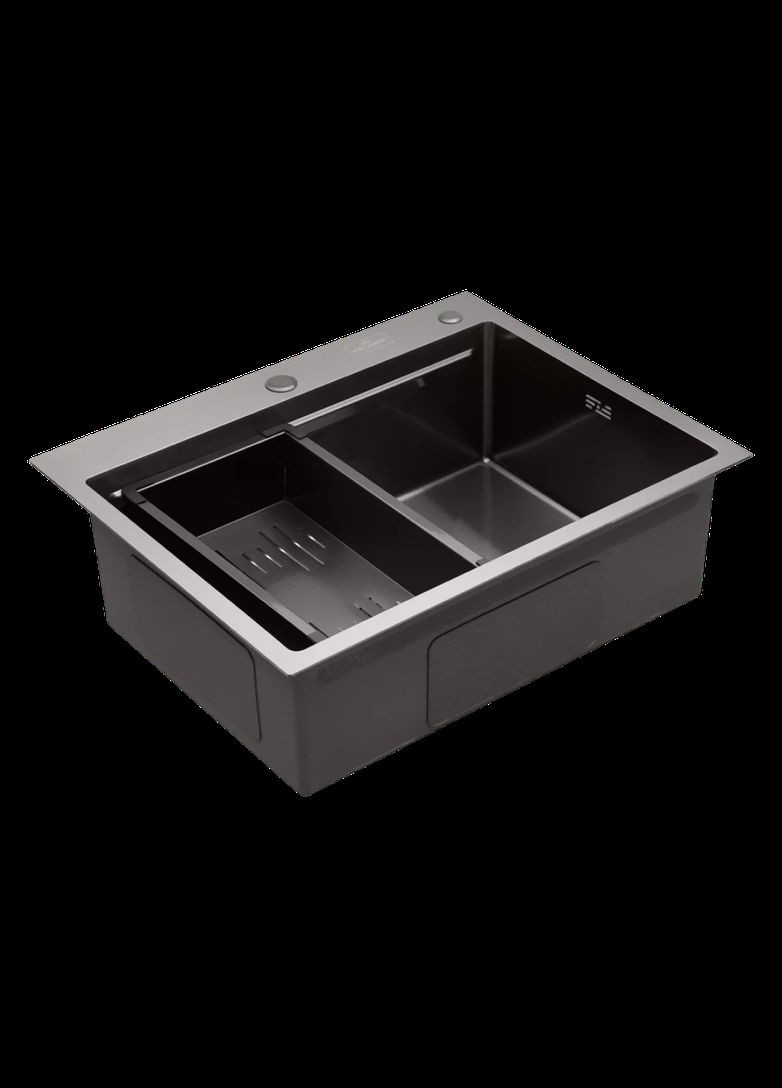 Комплект кухонної мийки KRP Schwarze - 6350HM PVD (3.0/1.0 мм) Kroner (336937045)