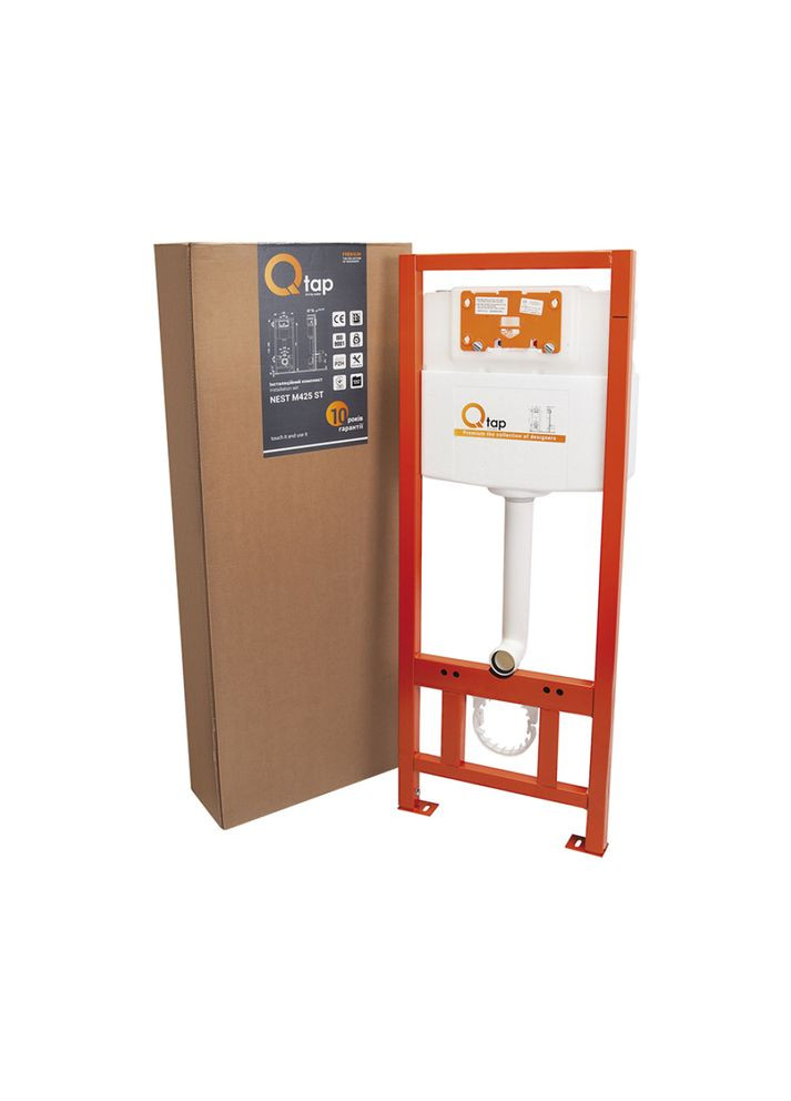 Набір інсталяція 4 в 1 Nest ST з квадратною панеллю змиву Qtap QT0133M425M06028CRM (337514886)