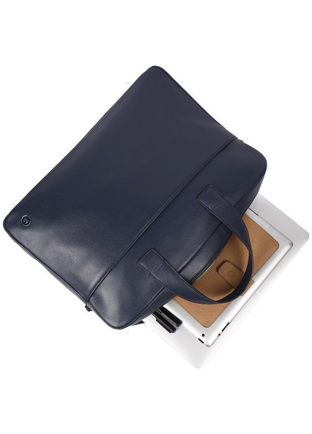 Сумка мужская кожаная портфель в дорогу планшет для документов А4 для телефона Синий 34266 Brampton London (331861738)