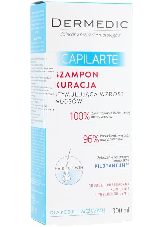 Шампунь стимулирующий и восстанавливающий рост волос Capilarte 300ml (340353-95488) Dermedic (368646241)