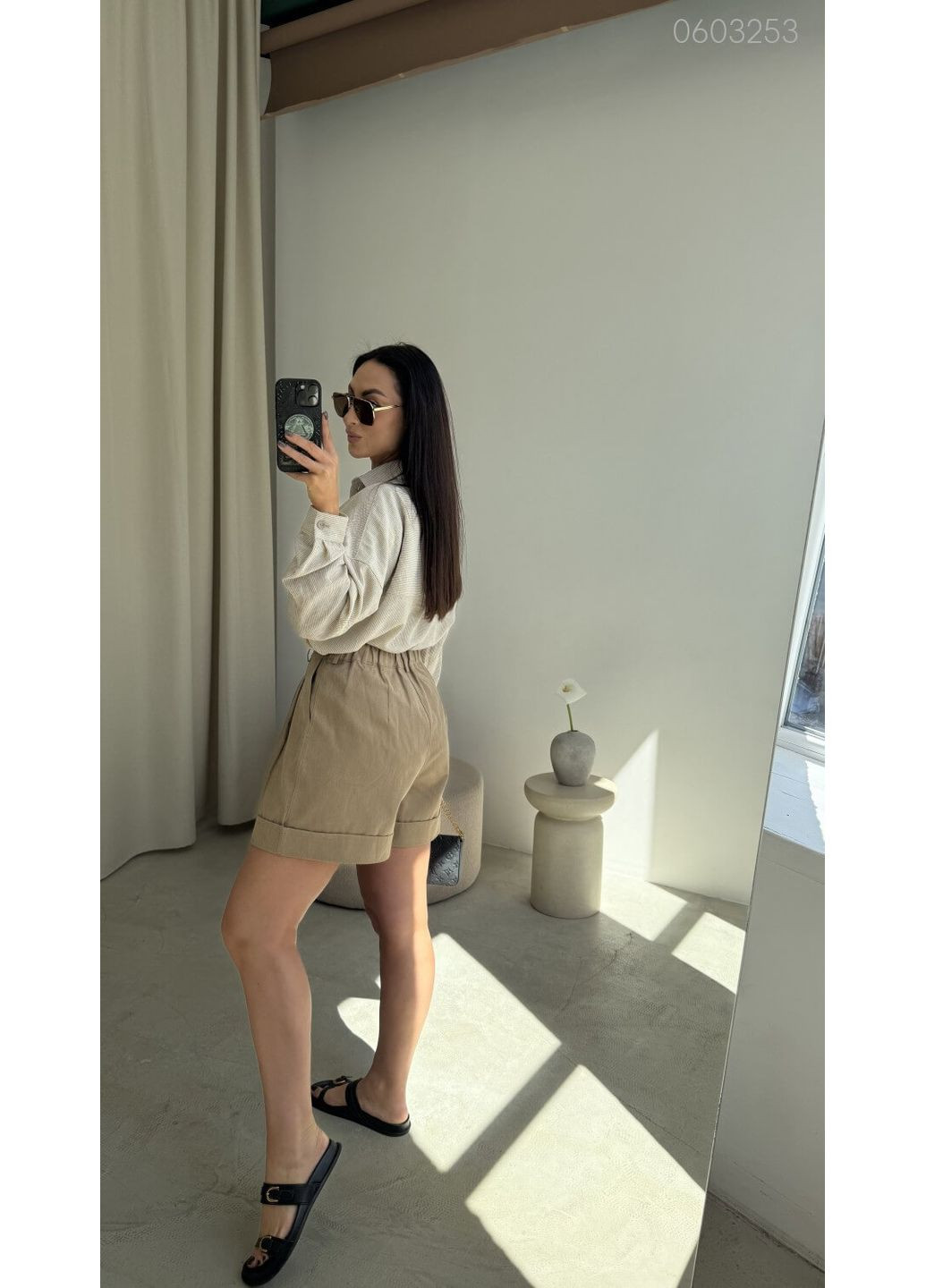 Жіночі шорти Мод: №8 (тауповий) 0603253 Peony (352261050)