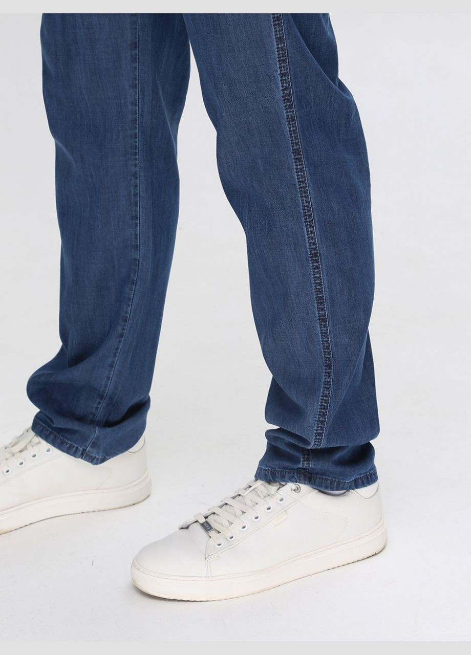 Джинси чоловічі світло-сині прямі літні великі розміри Lexus Пряма (327038623)