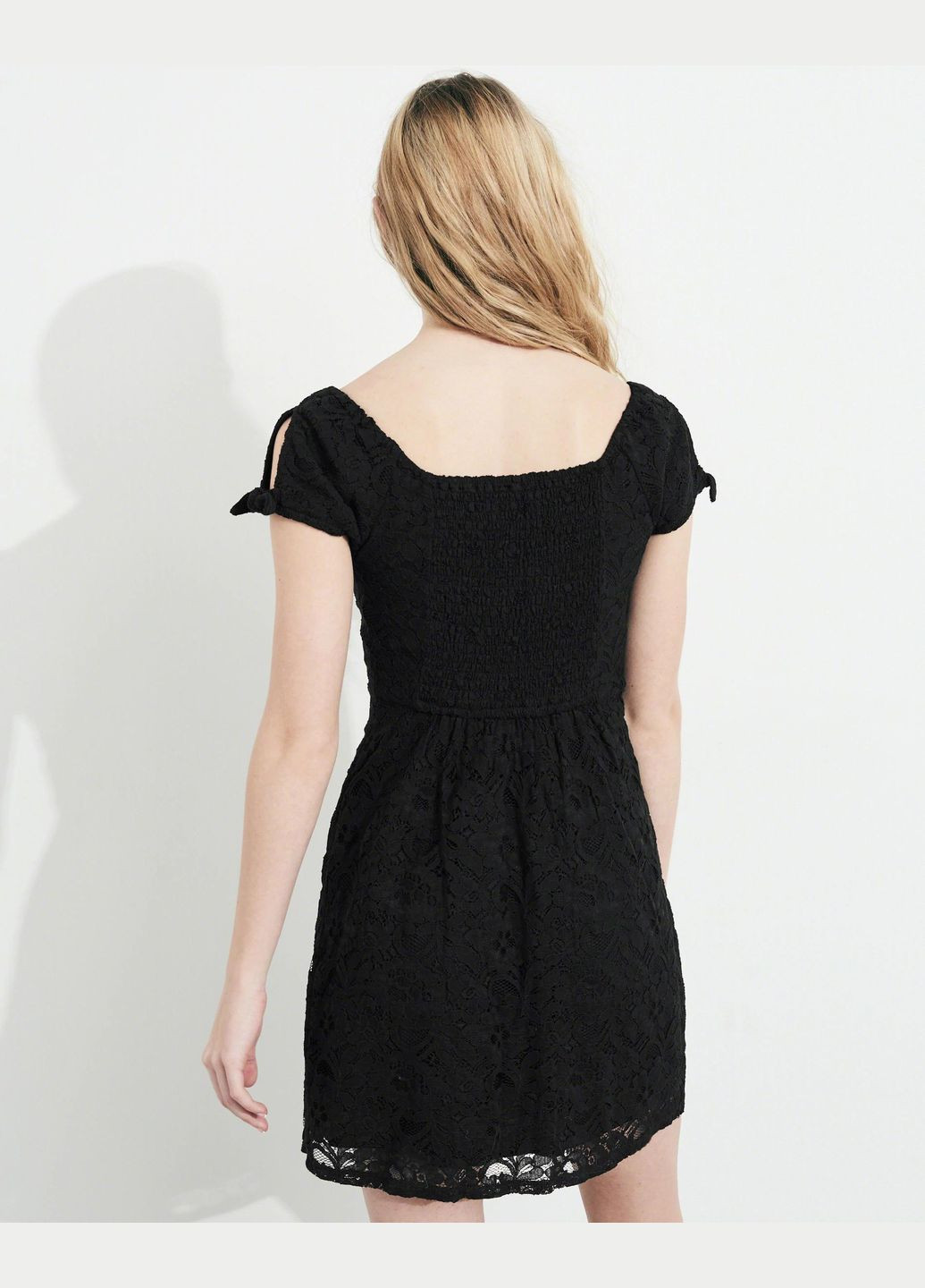 Черный демисезонный платье женское - платье hc3977w Hollister
