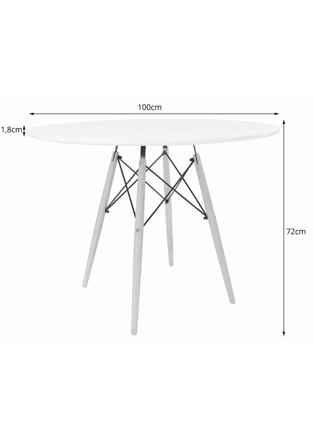 Стіл круглий Todi 100см Leobert (361951775)