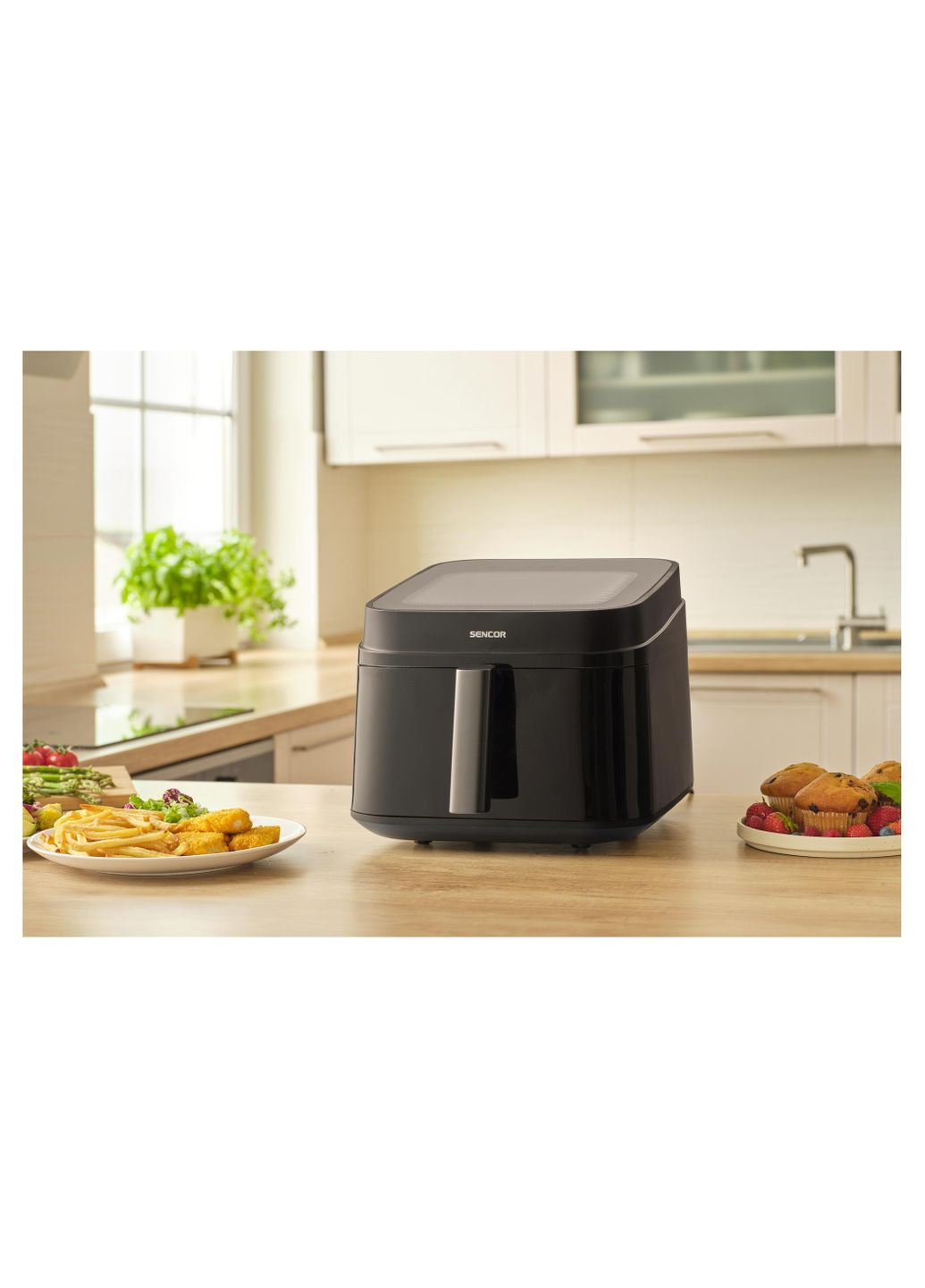 Мультипечь SFR6900BK Vita 1700Вт, чаша-6,5л, сенсорное управл., с окошком, 12 программ, пластик, Sencor (365731053)