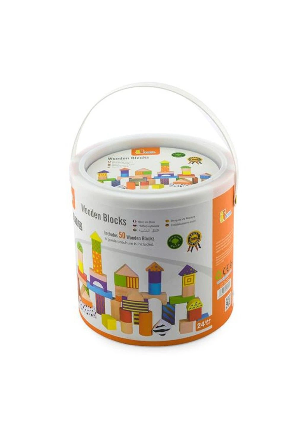 Дерев'яні кубики Візерункові блоки 50 шт., 3 см (59695) Viga Toys (331173923)
