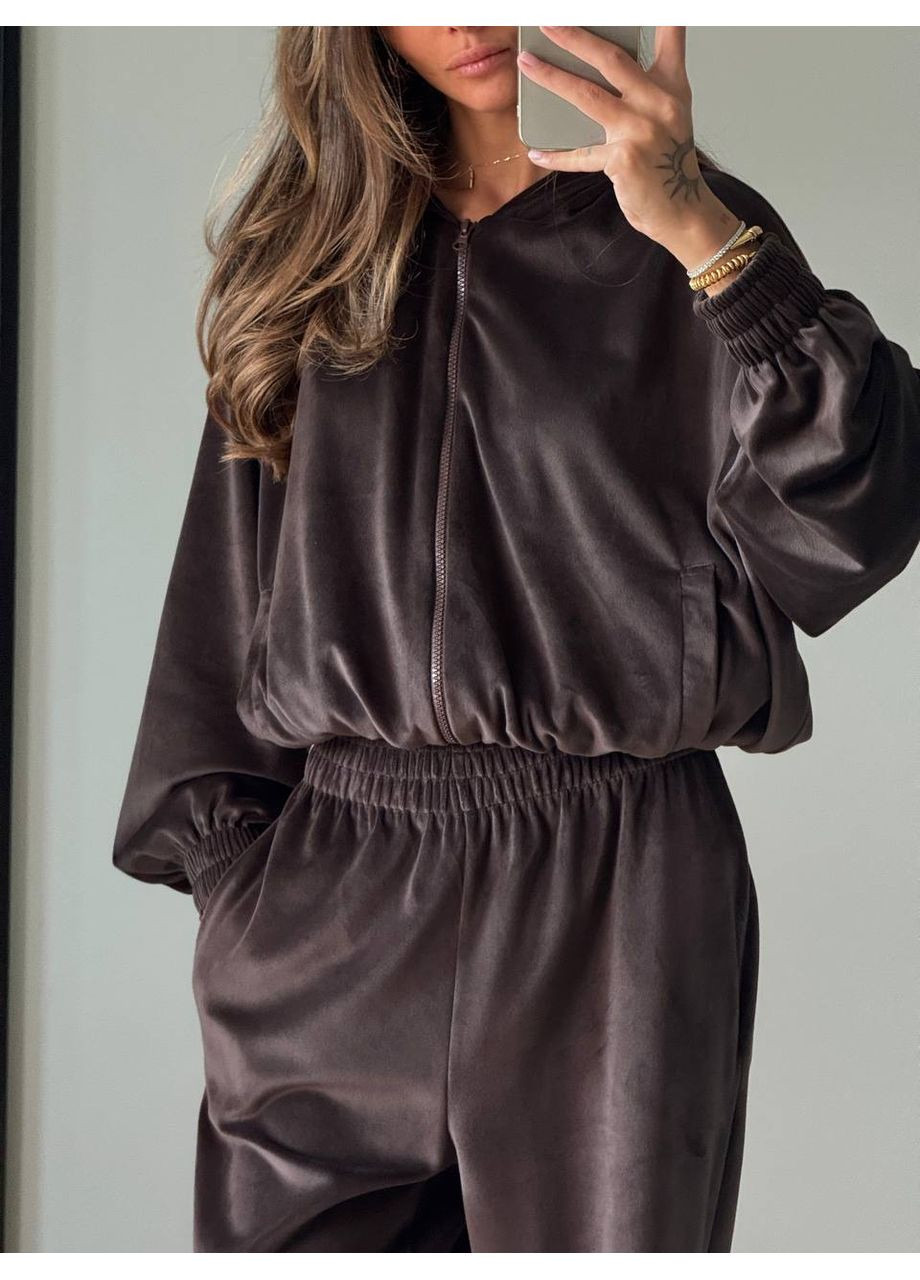 Велюровый оверсайз костюм — ЗАМЕР В ОПИСАНИИ DK/DL Мода без кордонів (365715946)