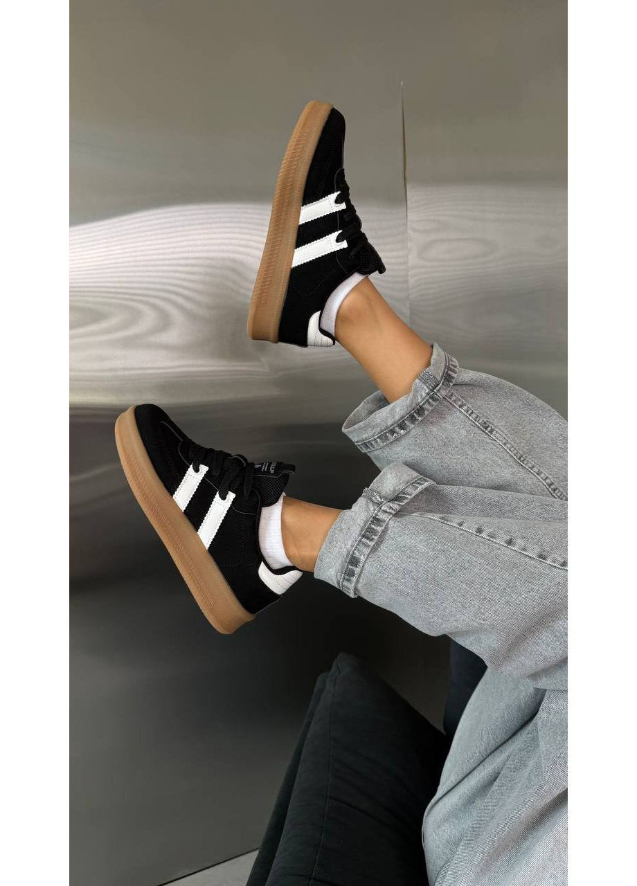 Черные женские кеды в черном цвете. (2149) No Brand