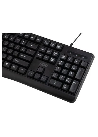 Клавіатура KB120B USB UA Black (KB120B/97) AOC (400750699)