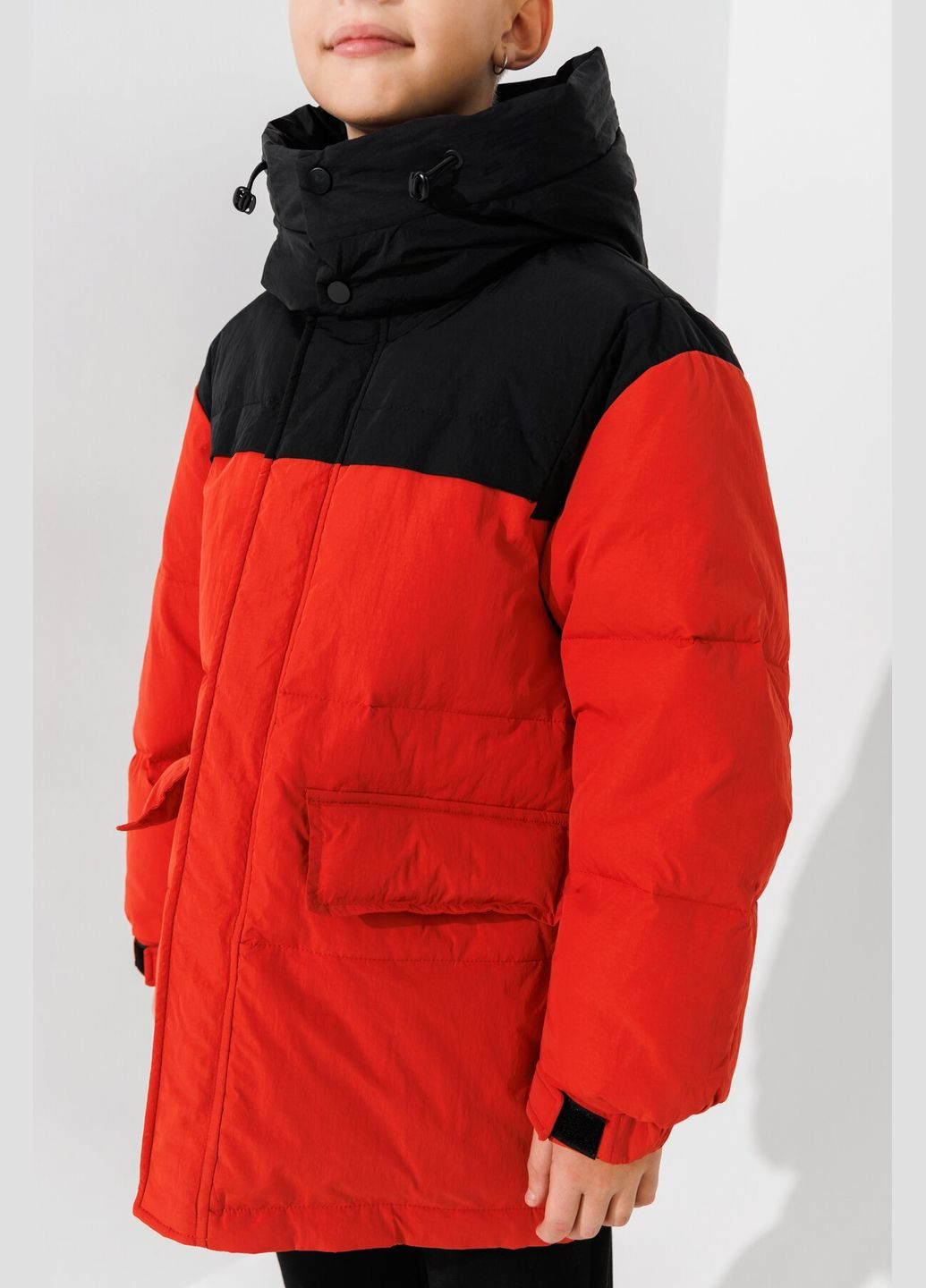 Терракотовая зимняя куртка для мальчика 88a05 134 см терракотовый shop (2000990605085) XZKAMI