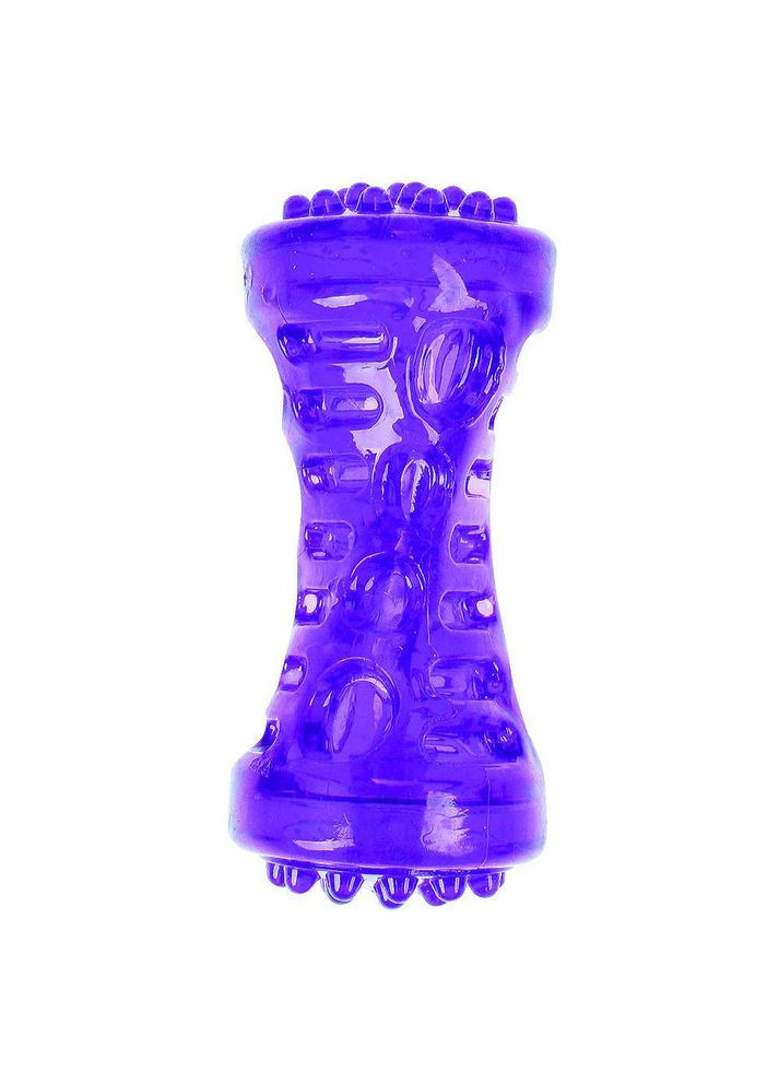Игрушка для собак Dental Gum гантелька резиновая пищалка (разные цвета), 12 см 484,52 TATRAPET (292305136)
