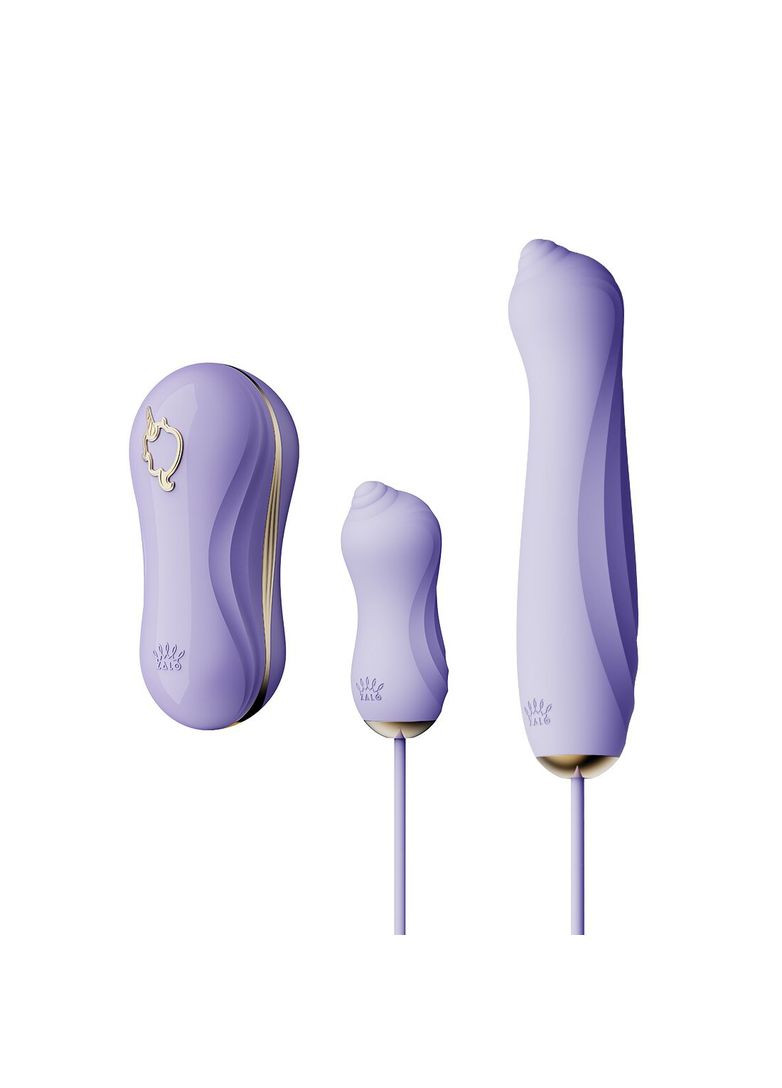 Набір 3в1 – UNICORN Set Violet, віброяйце, пульсатор, вакуумний стимулятор Zalo (360967297)