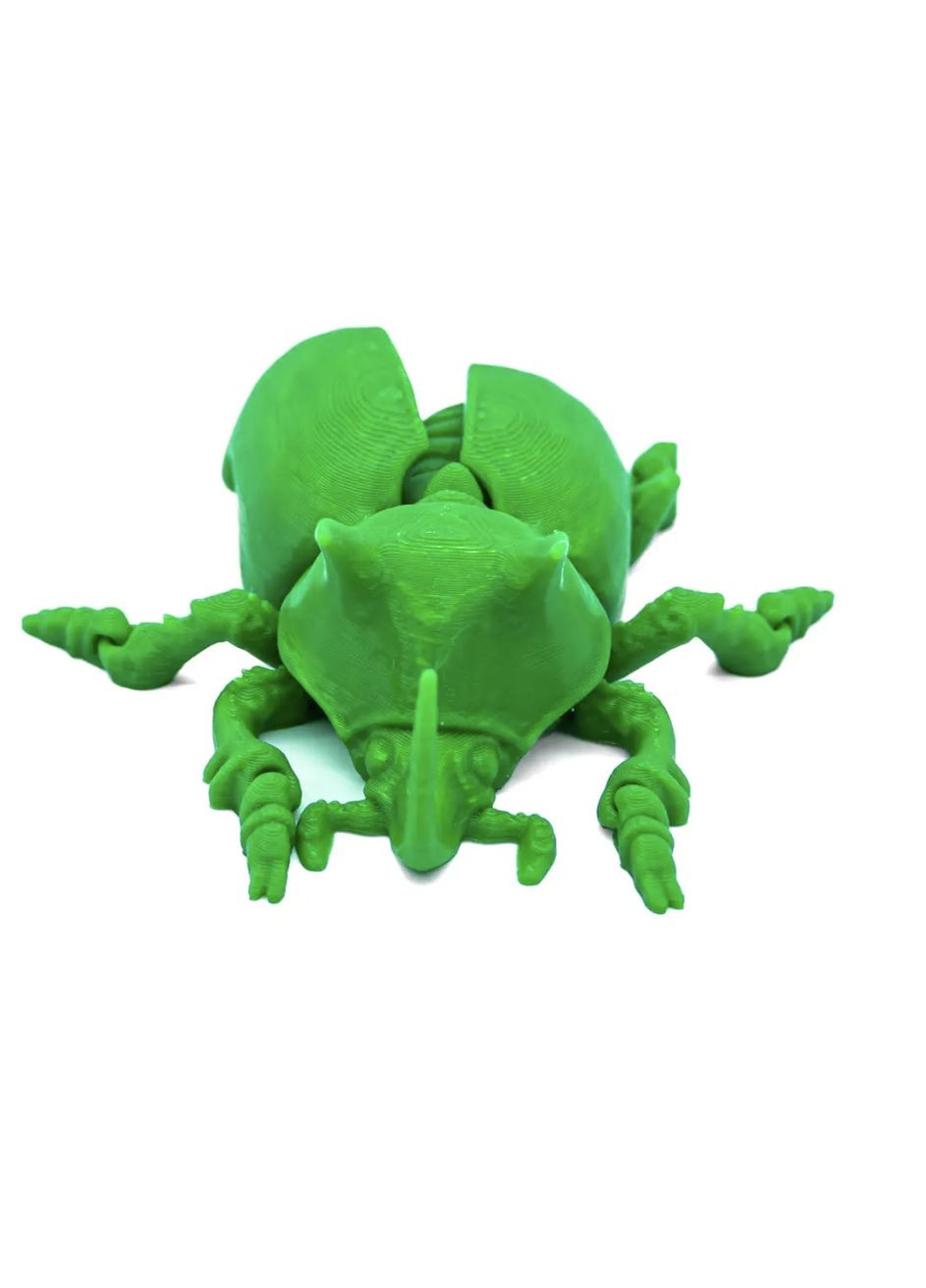 Іграшка фігурка Жук-Єдиноріг пластикова реалістична для дітей і дорослих у подарунок зелений UA3D (302968813)