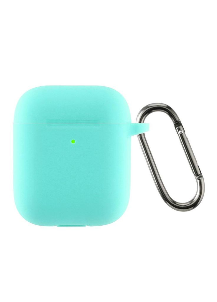 Чохол для навушників Ментоловий, із карабіном No Brand Airpods 1/2 (326803444)