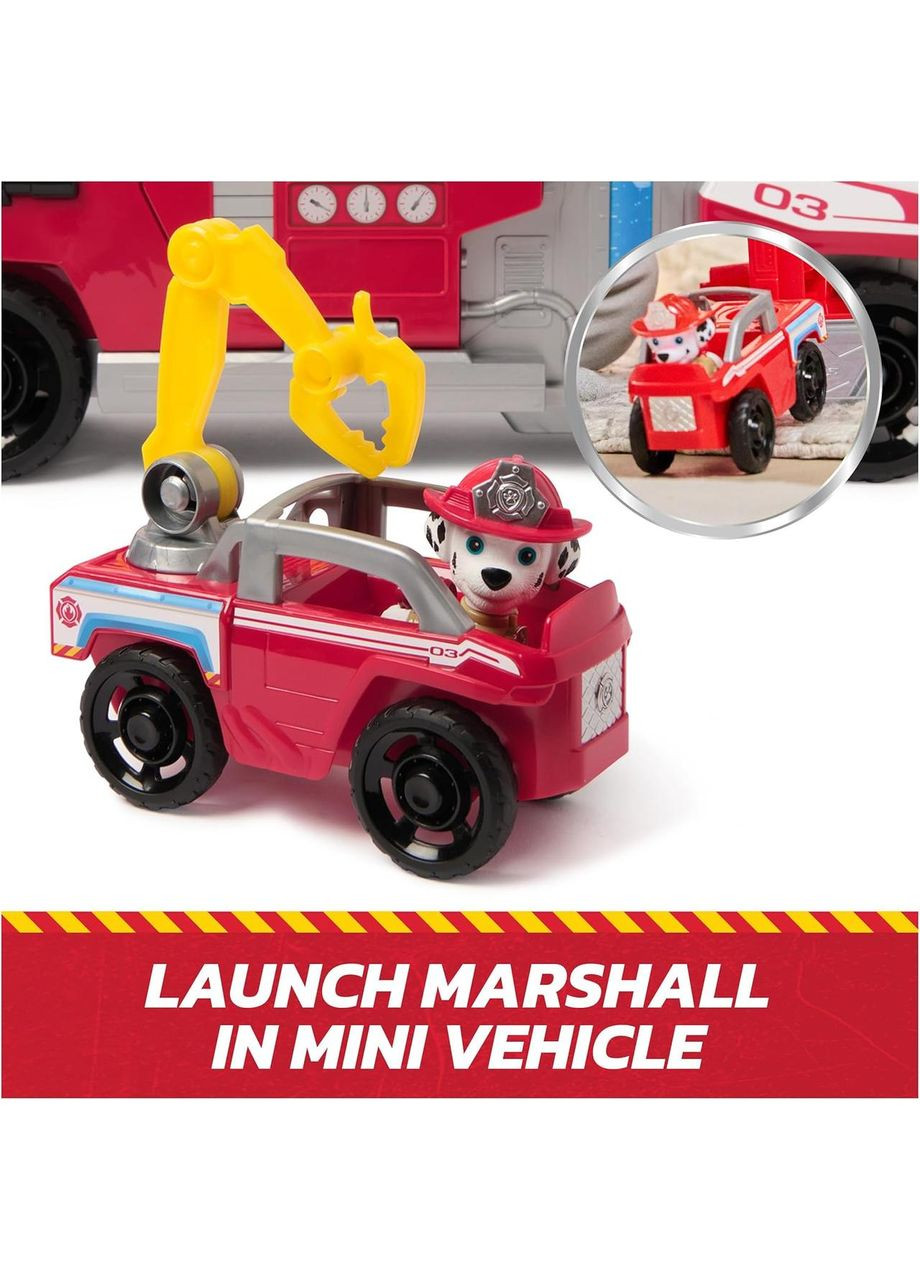 Щенячий патруль Пожежна команда Велика пожежна машина Маршала PAW Patrol Fire Rescue Rapid Reload Fire Truck Spin Master (365251754)