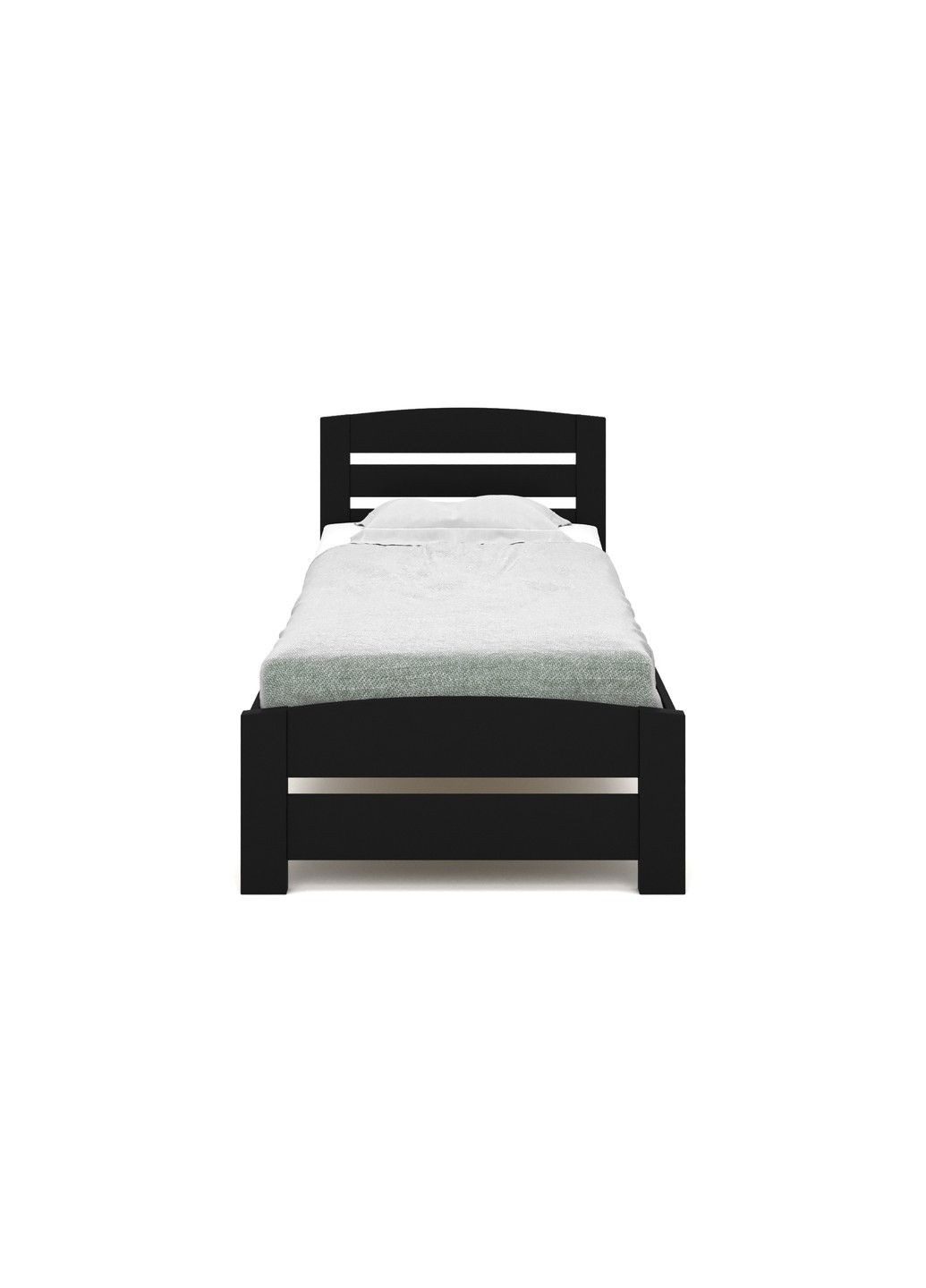 Ліжко Техас бук 90х200 чорний лак Fagus (303724104)