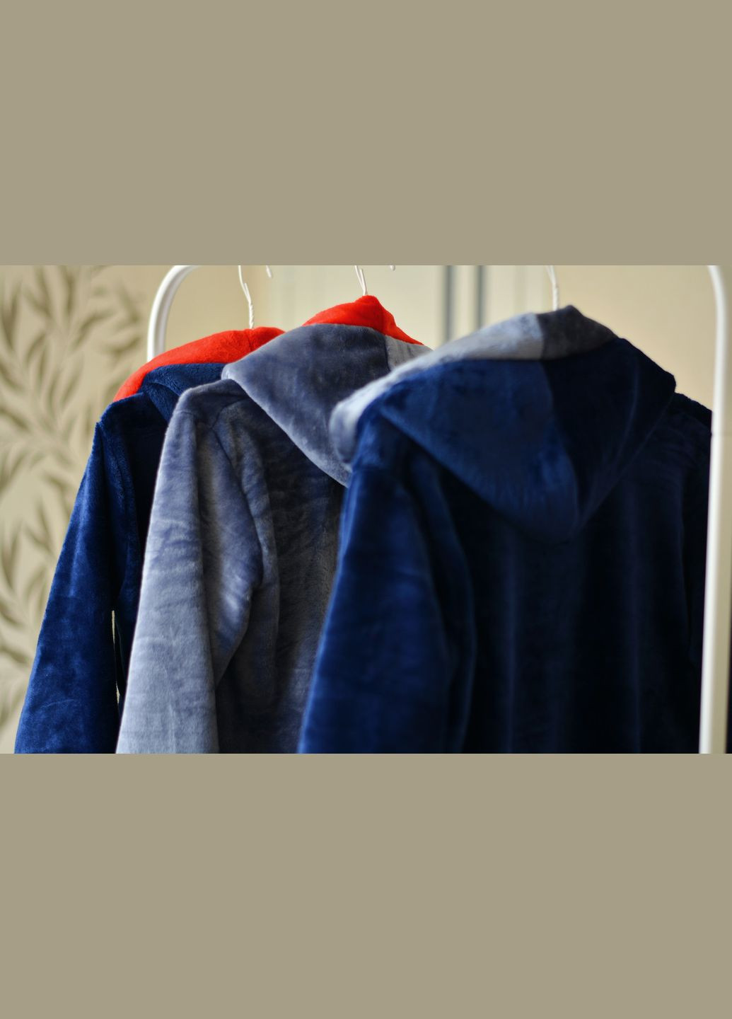 Теплий, комфортний і зручний дитячий махровий халатик для хлопчика 💪 Синій із сірим Victoria (308342214)