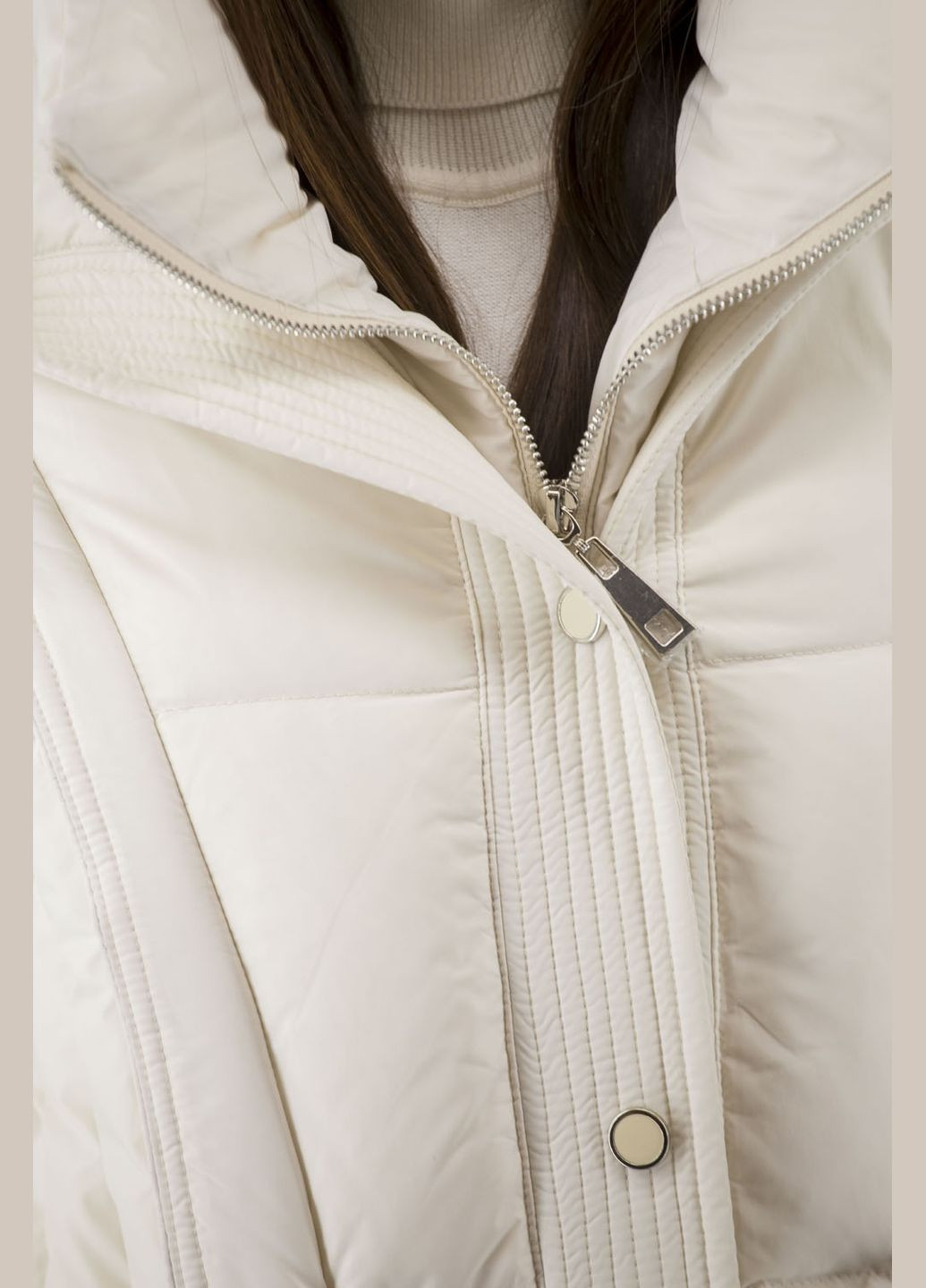 Бежевий зимній Пуховик No Brand