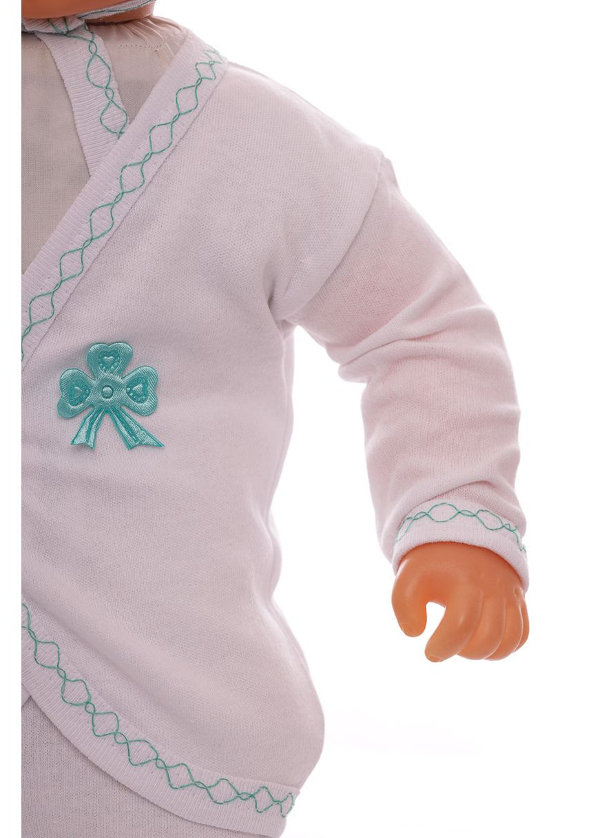 Білий демісезонний комплект на витяг для хлопчика трикотажний в коробці бант білий 62 см (40209) BABYKROHA