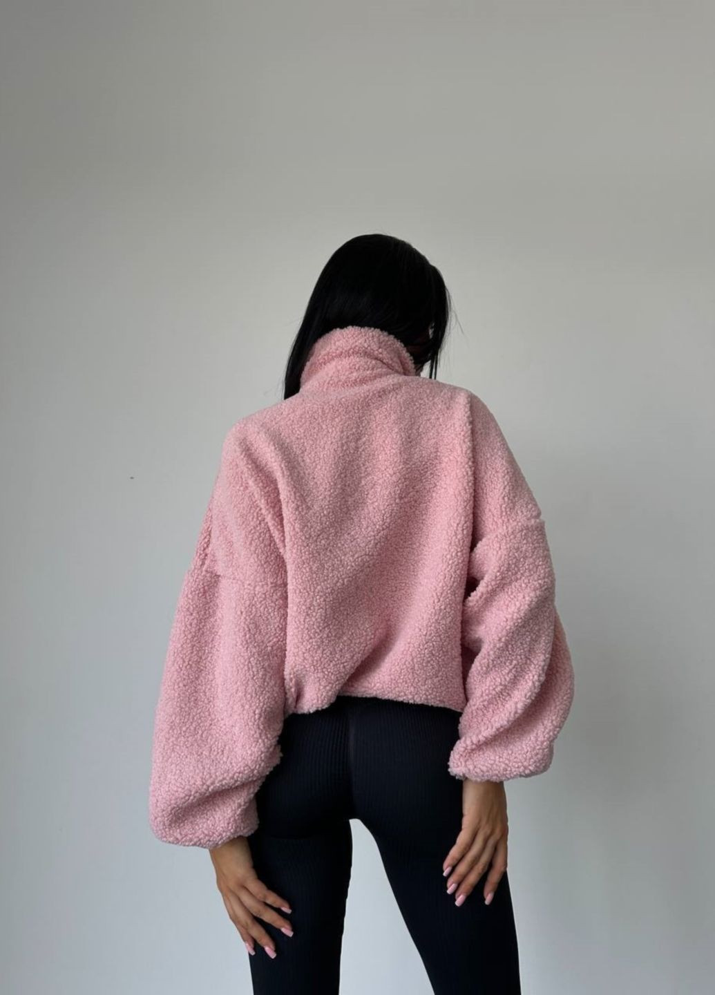 Анорак жіночий Hapy Brand куртка Розмір 42-48 оверсайз Пудра More 0106 (316306932)