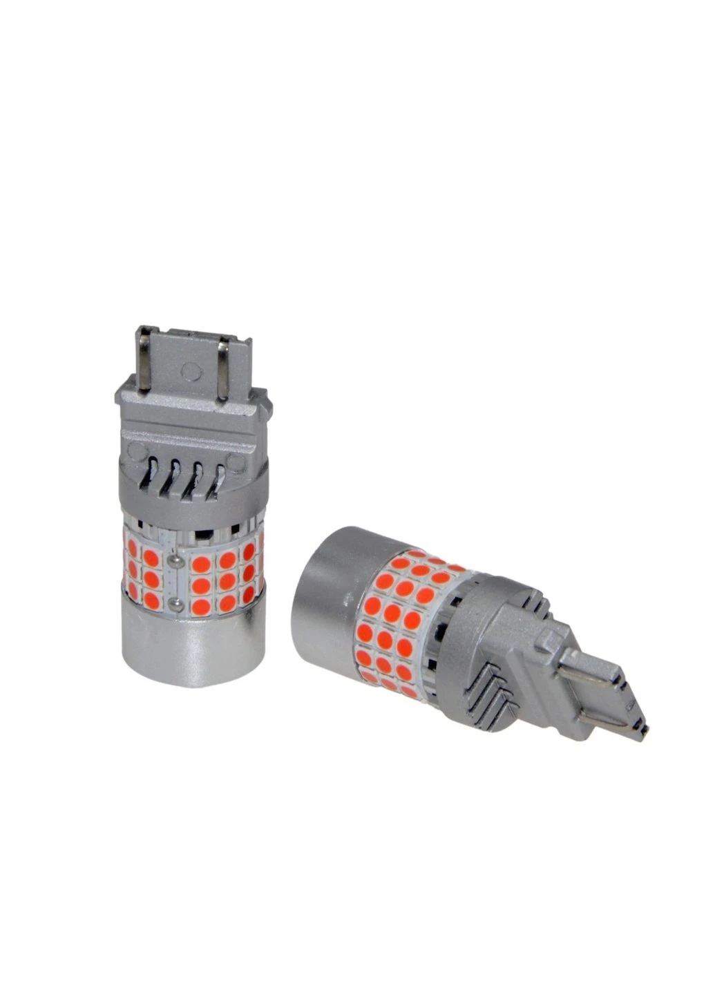 Комплект светодиодных ламп LED 3157 (P27/7W) Red CANBUS (2шт) 12V QLine (394196165)