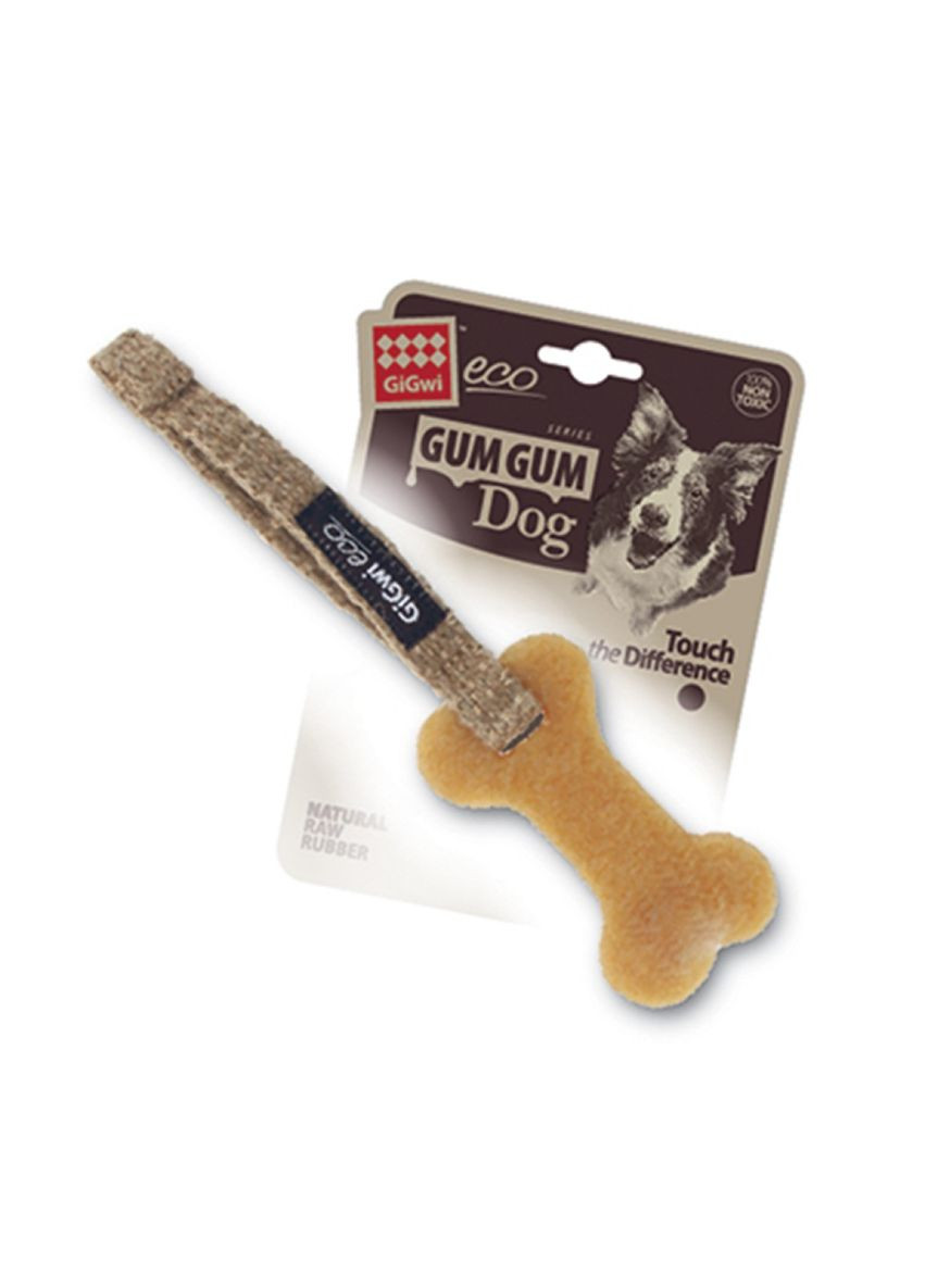 Іграшка для собак Маленька кістка Gum gum 9 см Коричневий (75009) GiGwi (279562398)