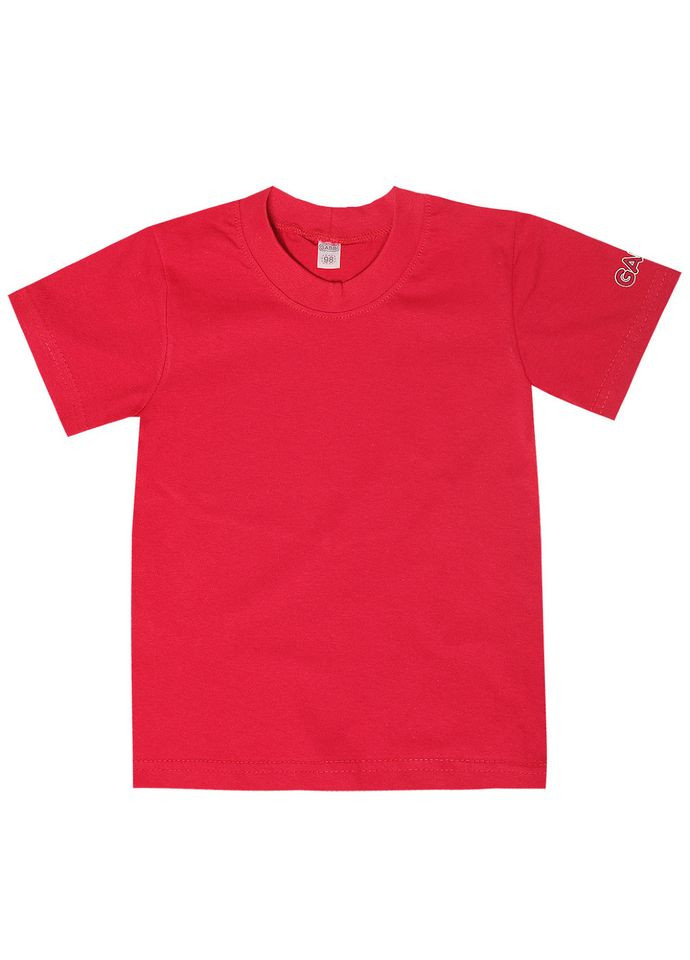 Красная летняя детская футболка "спортик- нью" Габби