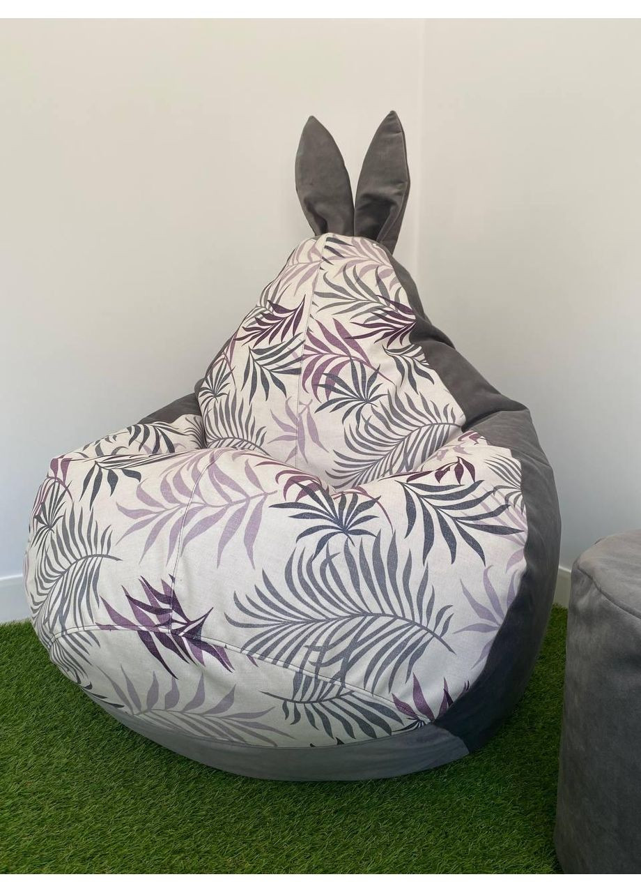 Кресло-мешок Зайка Груша, MEGA XXXL - 160х120 Оксфорд 600D.PU.WR 179 Бордовый SkyPuff (361257973)