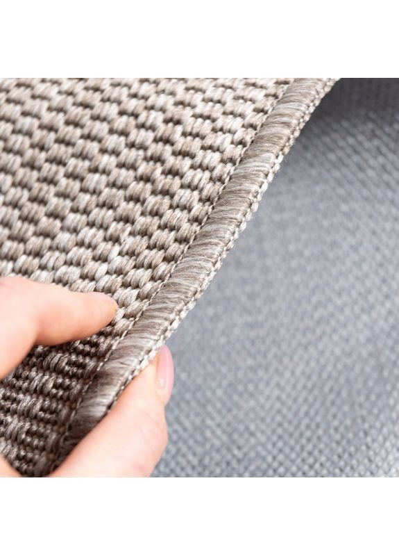 Безворсовый коврик на кухню Kitchen 19245111 67х200 см светло-коричневый Karat (363977532)