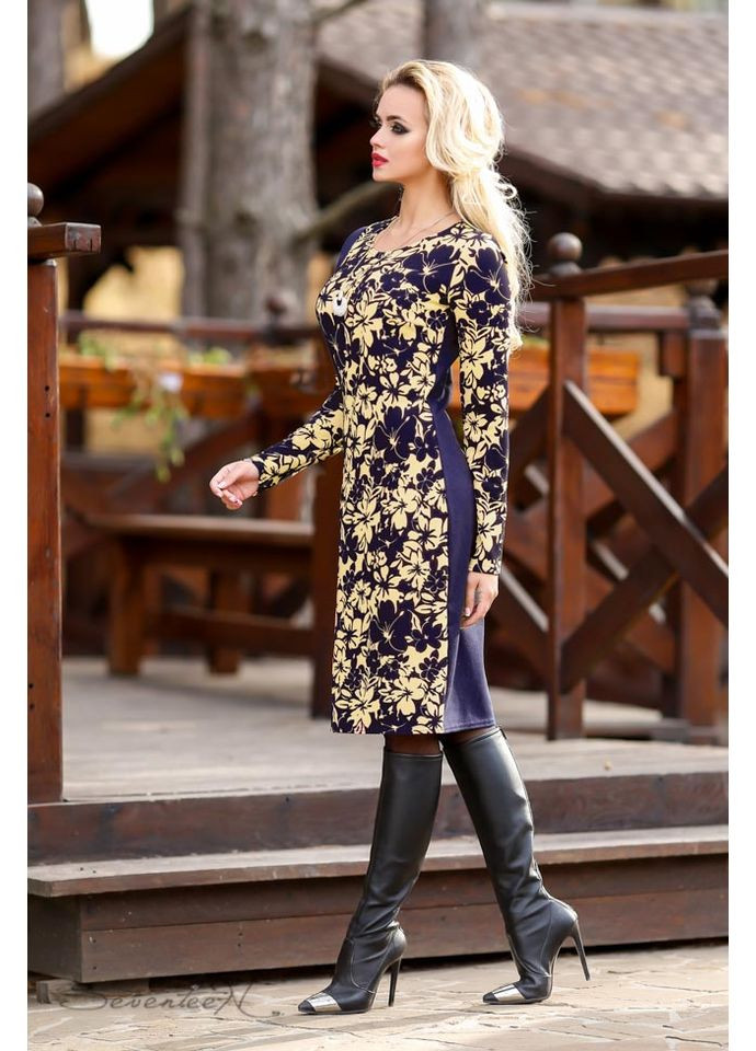 Синее платье 494.1043 Seventeen