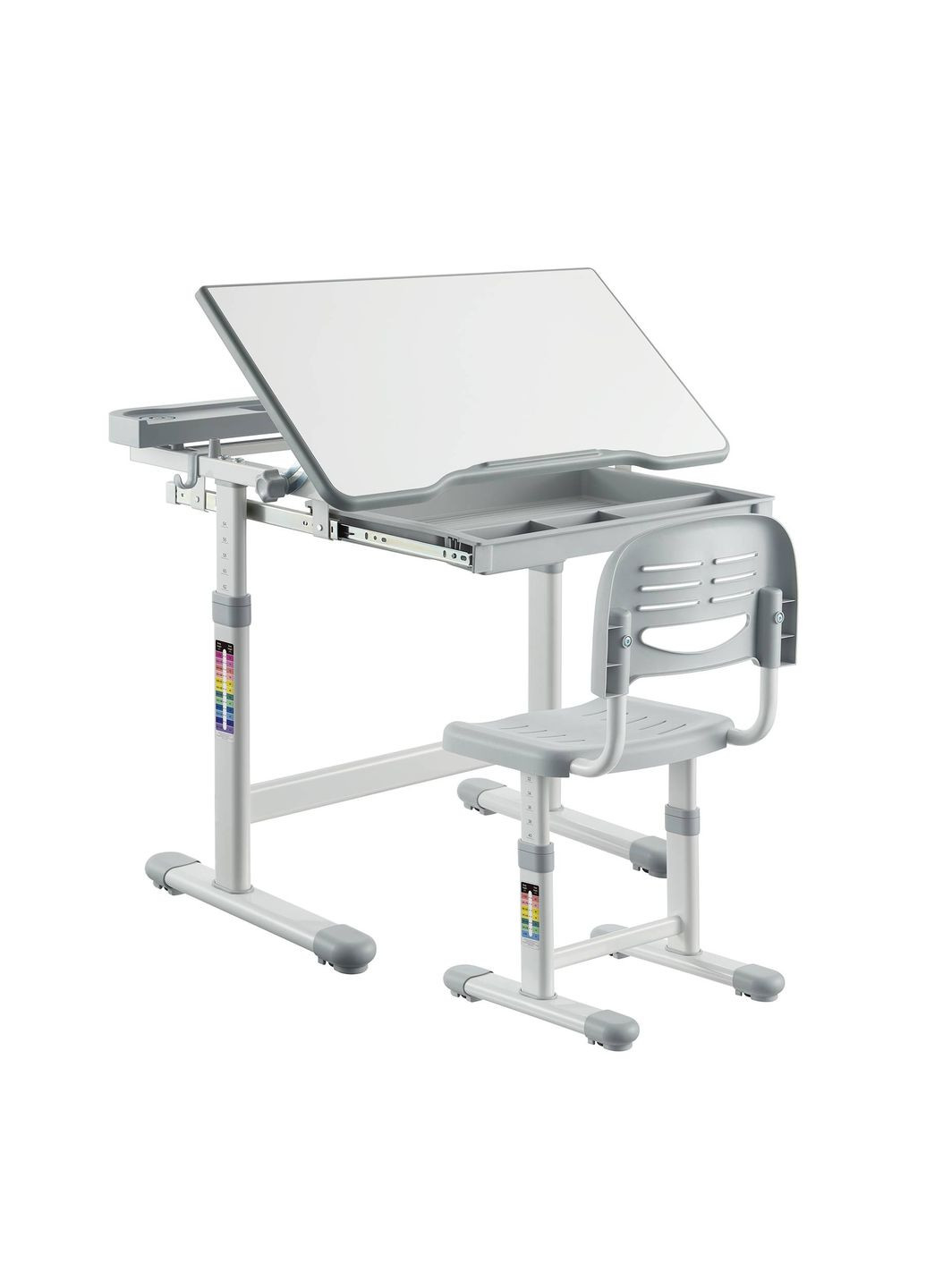 Дитяча парта зі стільцем Bellissima 664х493х540-766 мм Grey FunDesk (353690833)