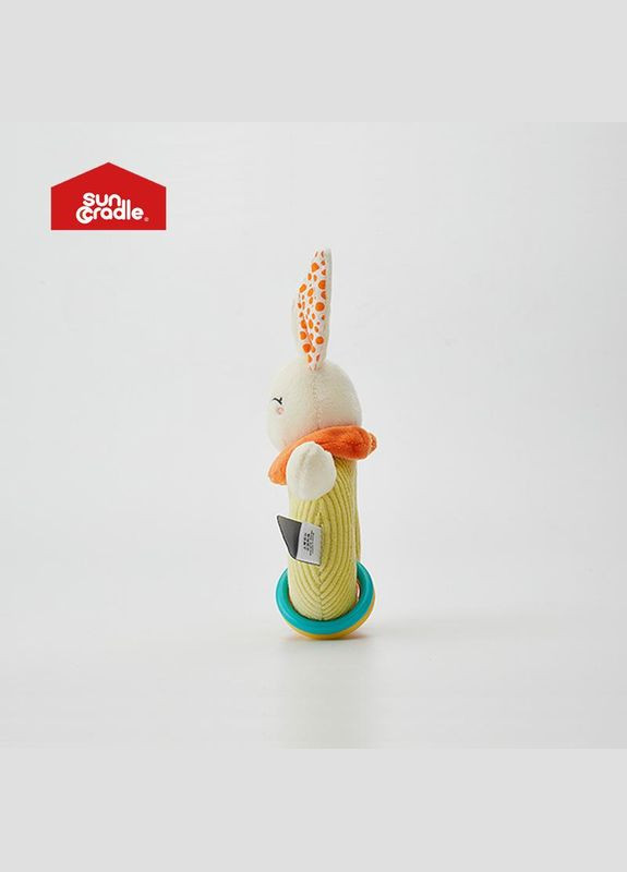 М'яка іграшка-брязкальце зайчик Suncradle арт 5895 Різнобарвний No Brand (316656058)