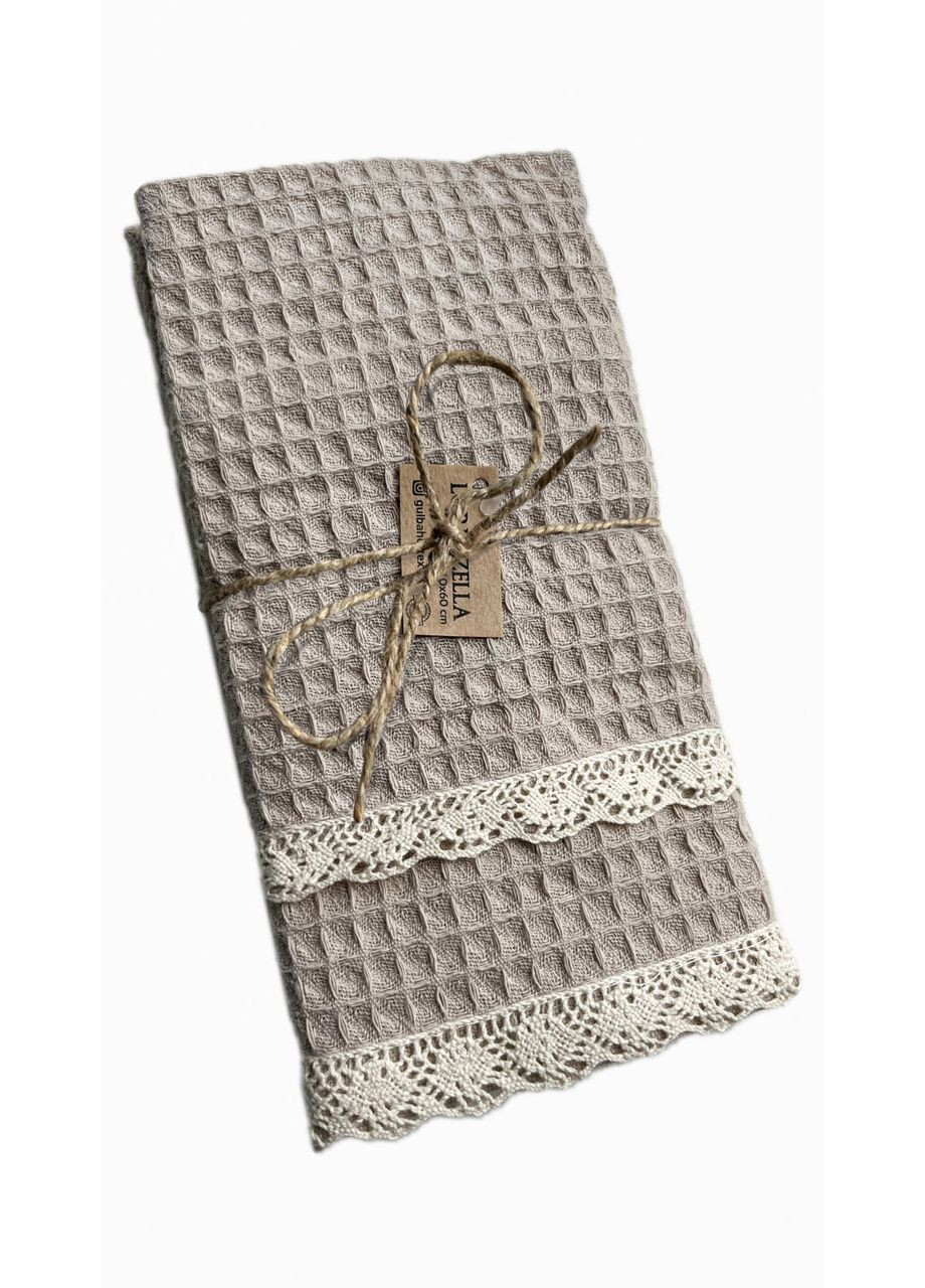 Рушник Lorenzalla кухоний вафельний 40х60 см, 1 од Lorenzo бежевий