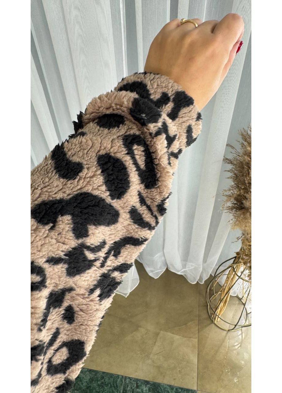 Коричневий демісезонний жіночий домашній костюм No Brand