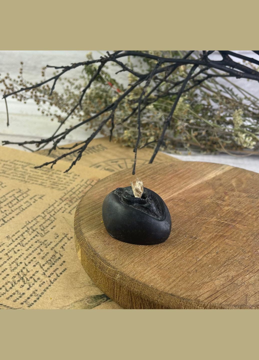 Восковая черная свеча – женское начало (2,3х5,4см) 5Candles (322347193)