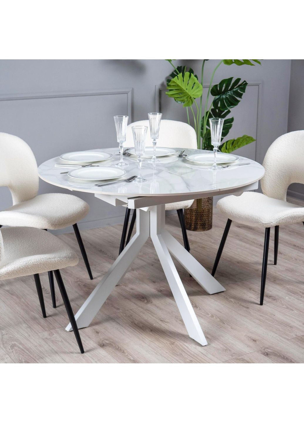 Стул Дорис Металл сиденье Ткань 490x450x850 букле Prestol (372178818)