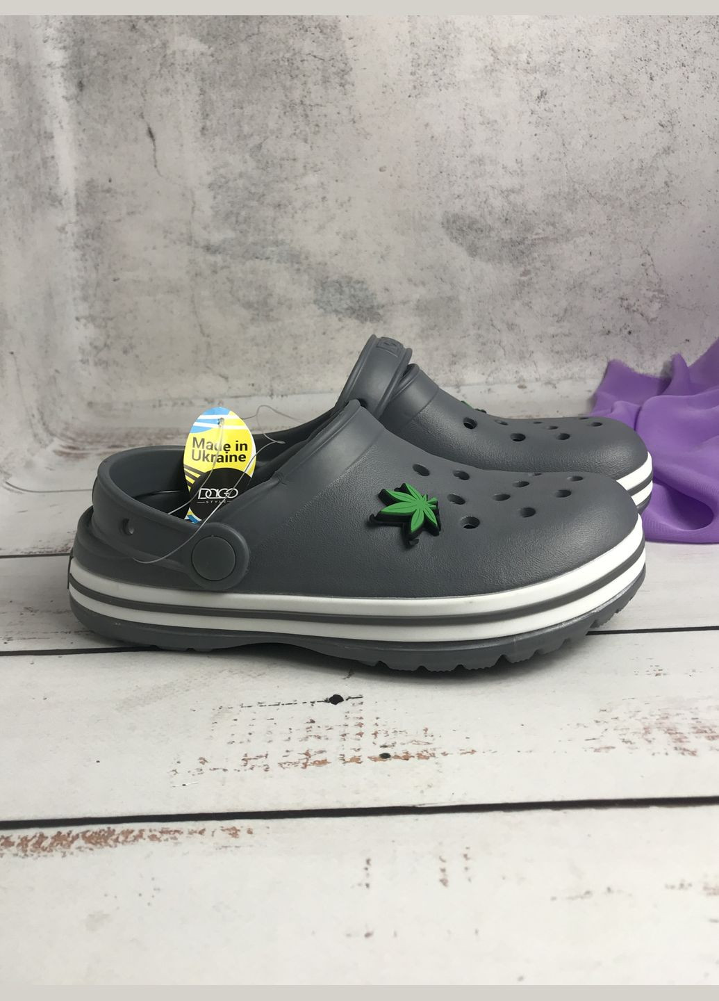 Крокси сабо дитячі для хлопчиків Сірий (610) Dago (334732255)