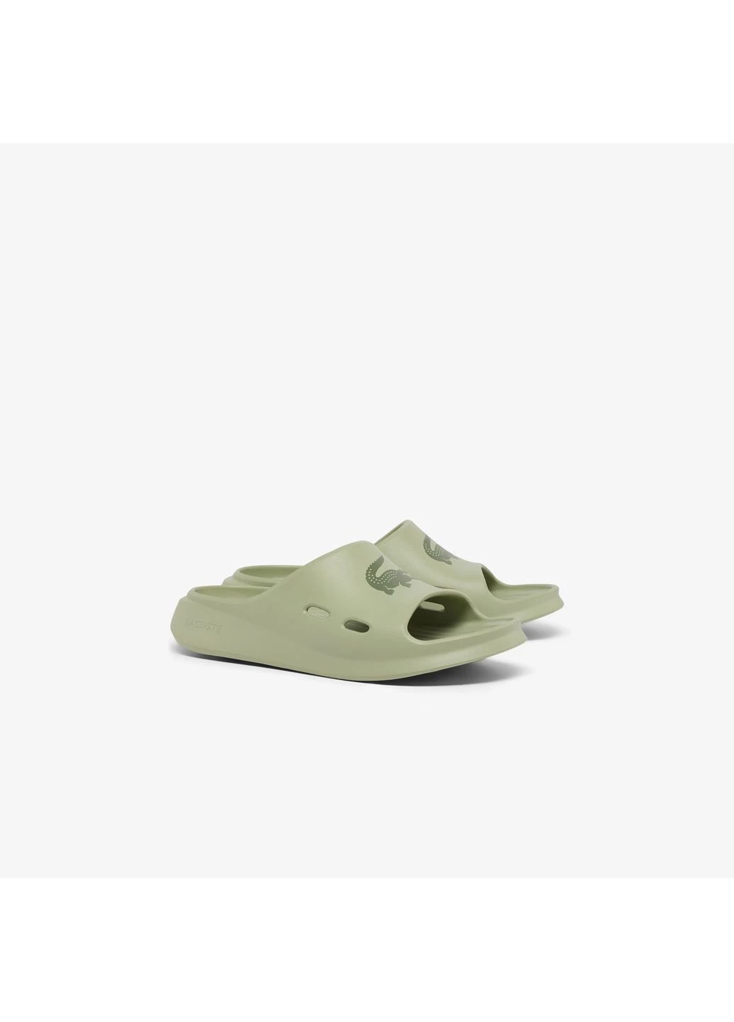 Зеленые кэжуал шлепанцы Lacoste