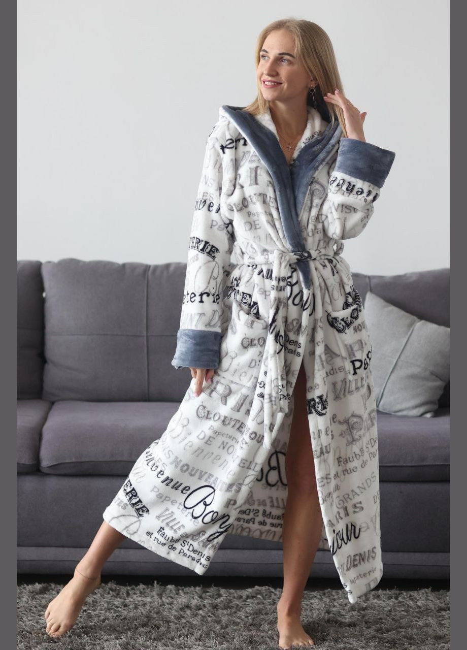 Халат с капюшоном Мягкий уютный Шарпей No Brand (315429383)